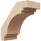 Ekena Millwork 5-inch W x 10-inch D x 10-inch H Pescadero Rough Cedar Woodgrain TimberThane Knee Brace, Primed BRCUR05X10X10PECRCPR - alternate 1